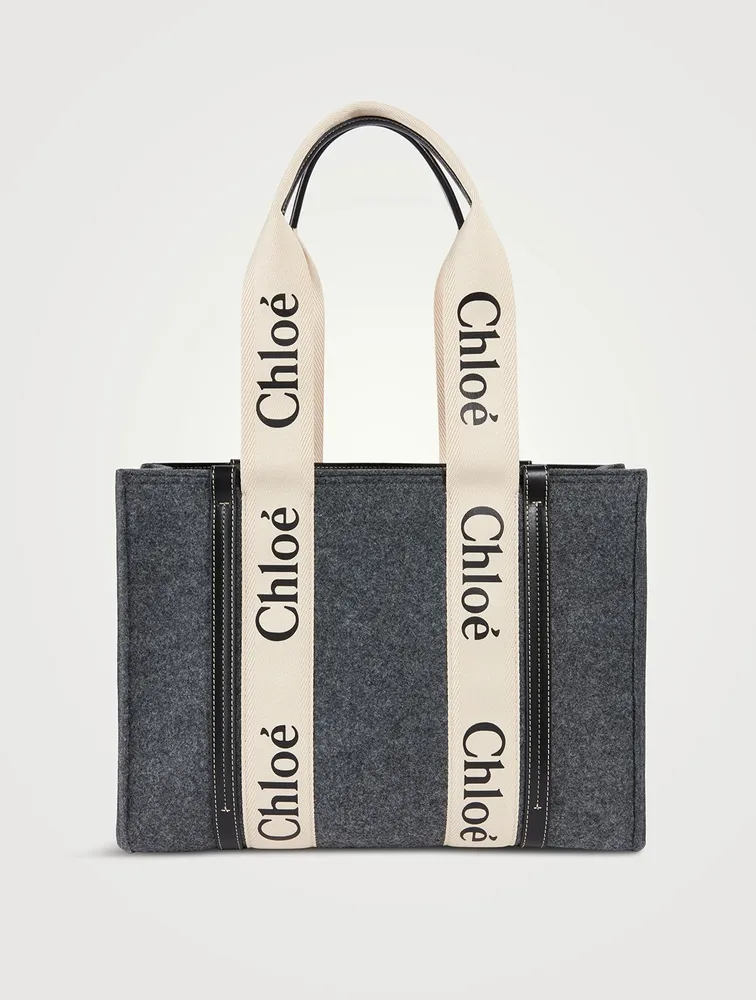 Medium Woody Recycled Felt Tote Bag