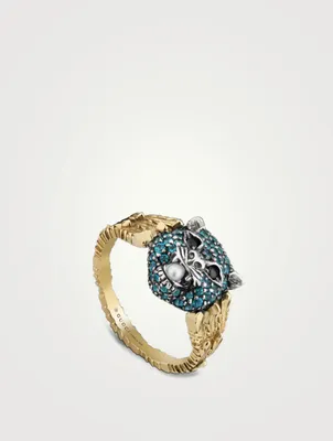 Le Marché Des Merveilles Two-Tone Ring With Topaz