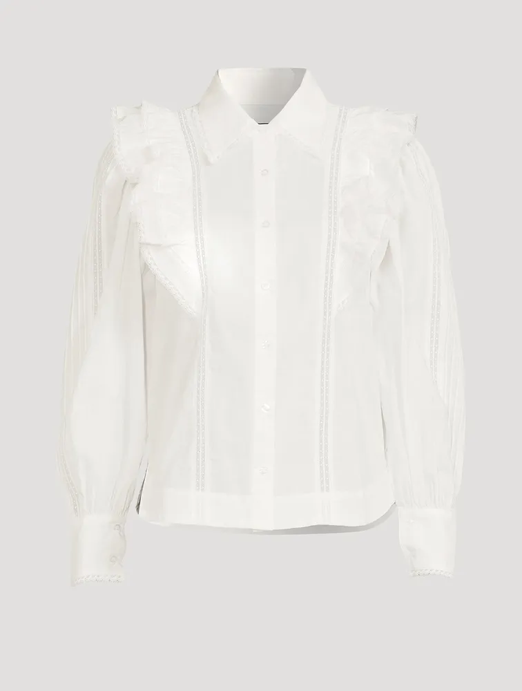 Jacky Organic Cotton Ruffle Shirt