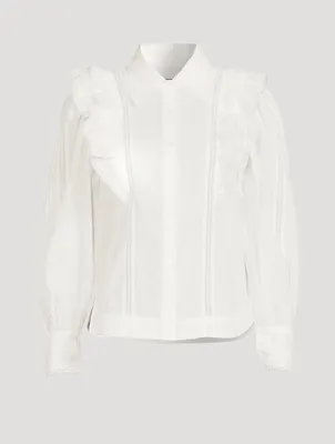 Jacky Organic Cotton Ruffle Shirt