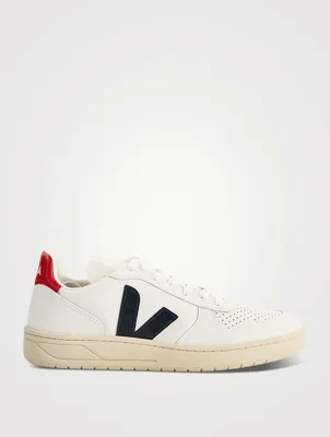 V-10 Leather Sneakers