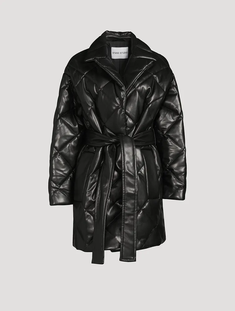 Maxim Faux Leather Padded Jacket