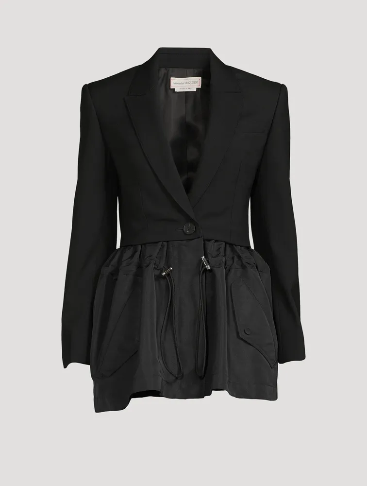Hybrid Parka Peplum Jacket