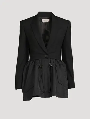 Hybrid Parka Peplum Jacket