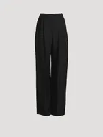 High-Waisted Wide-Leg Pants