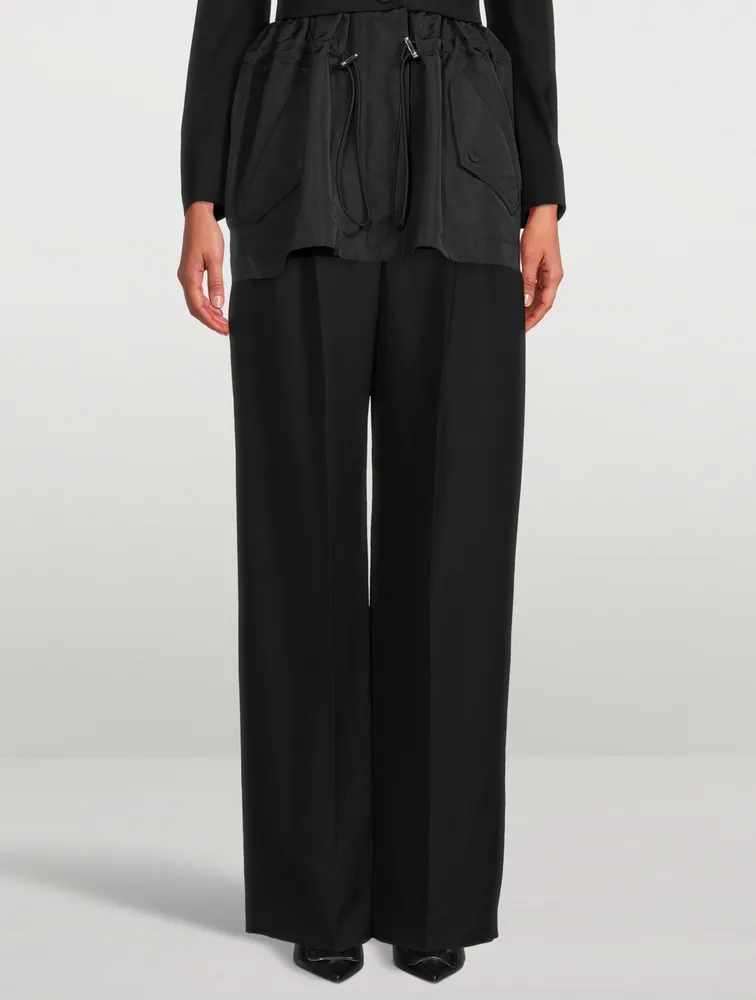 High-Waisted Wide-Leg Pants