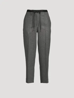 Wool Cropped Pants
