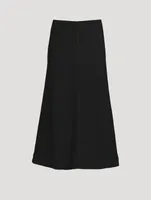 Cotton Jersey Midi Skirt