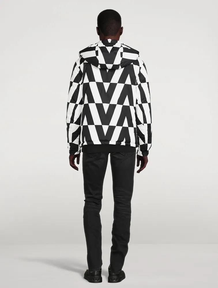 Reversible Hooded Jacket VLTN Print