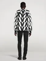 Reversible Hooded Jacket VLTN Print