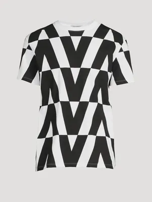 Cotton T-Shirt VLTN Print