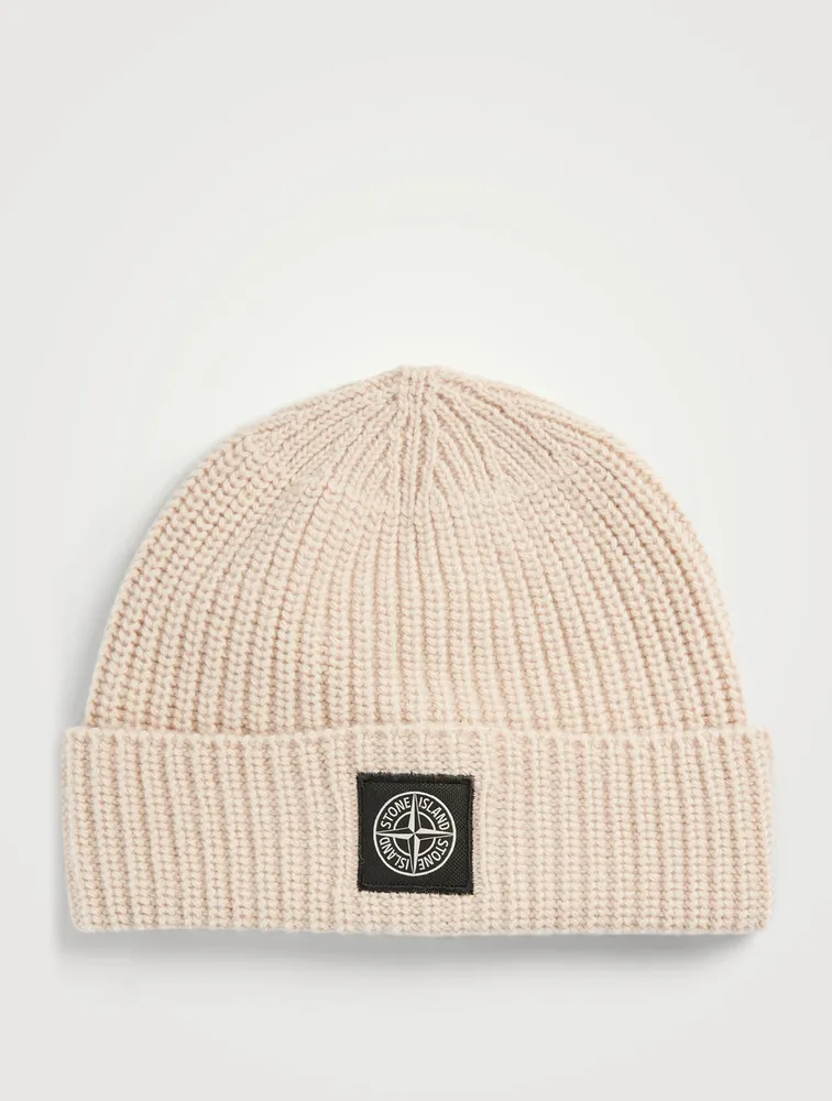 Wool Beanie With Patch
