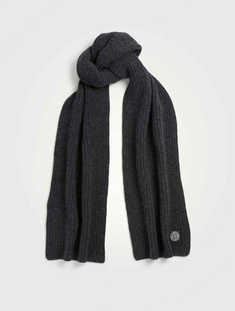 Wool Scarf With Patch