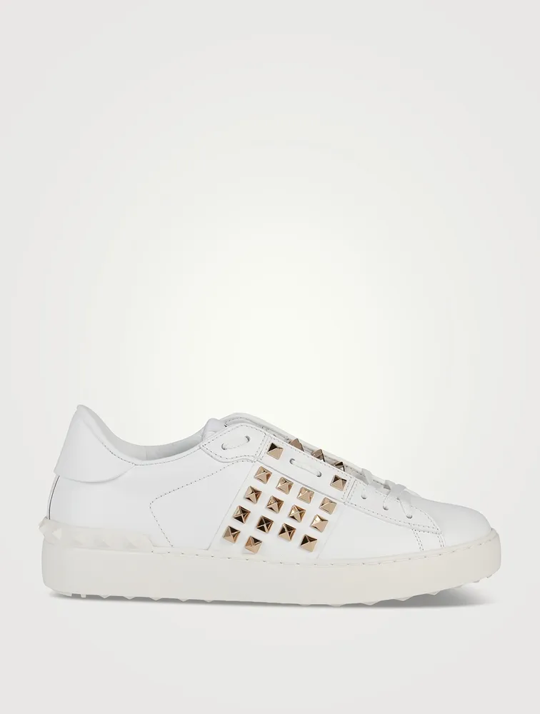 Rockstud Untitled Leather Sneakers