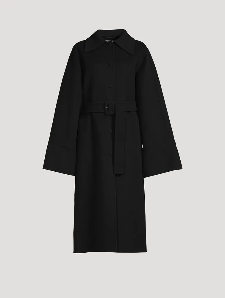 Belted Virgin Wool Coat
