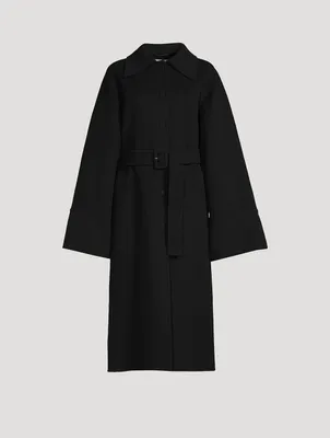 Belted Virgin Wool Coat