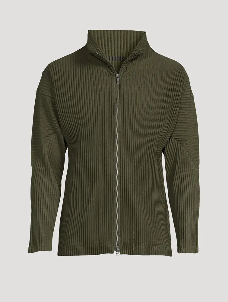 Colour Pleats Tapered Jacket