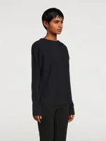 Asymmetrical Satin Shirt With Bow
