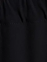 Asymmetrical Satin Shirt With Bow