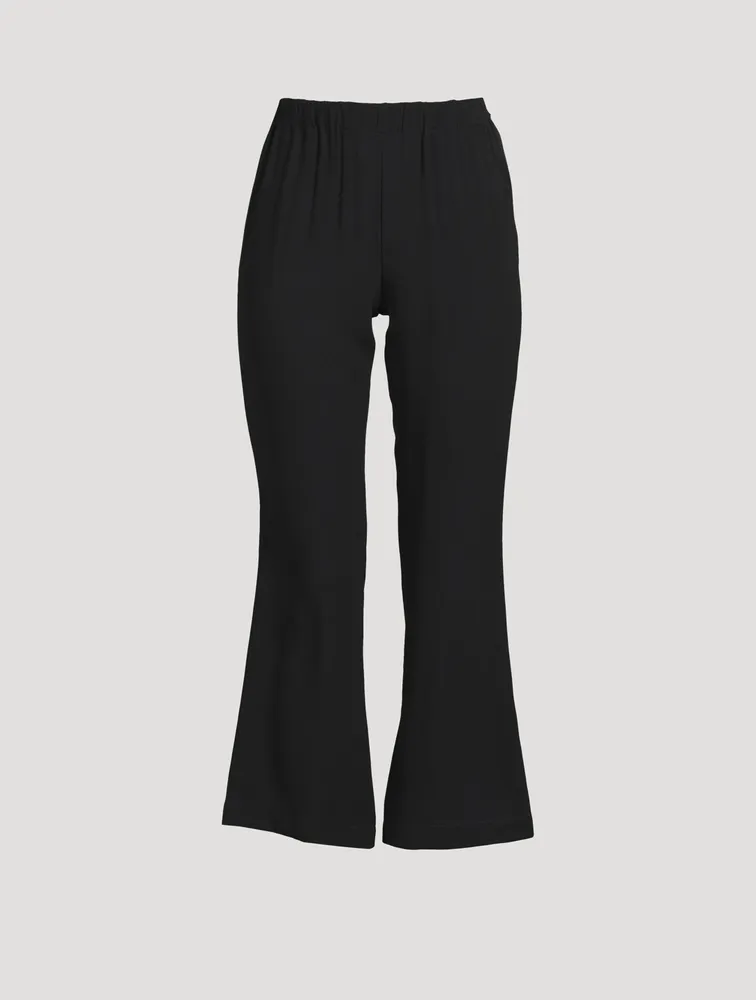 Crepe Envers Satin Pajama Pants