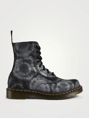 1460 Pascal Suede Lace-Up Ankle Boots Tie Dye Print