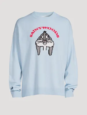 Self-Conscious Bunny Wool And Cashmere Sweater