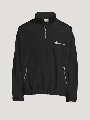 Nylon Quarter-Zip Track Jacket