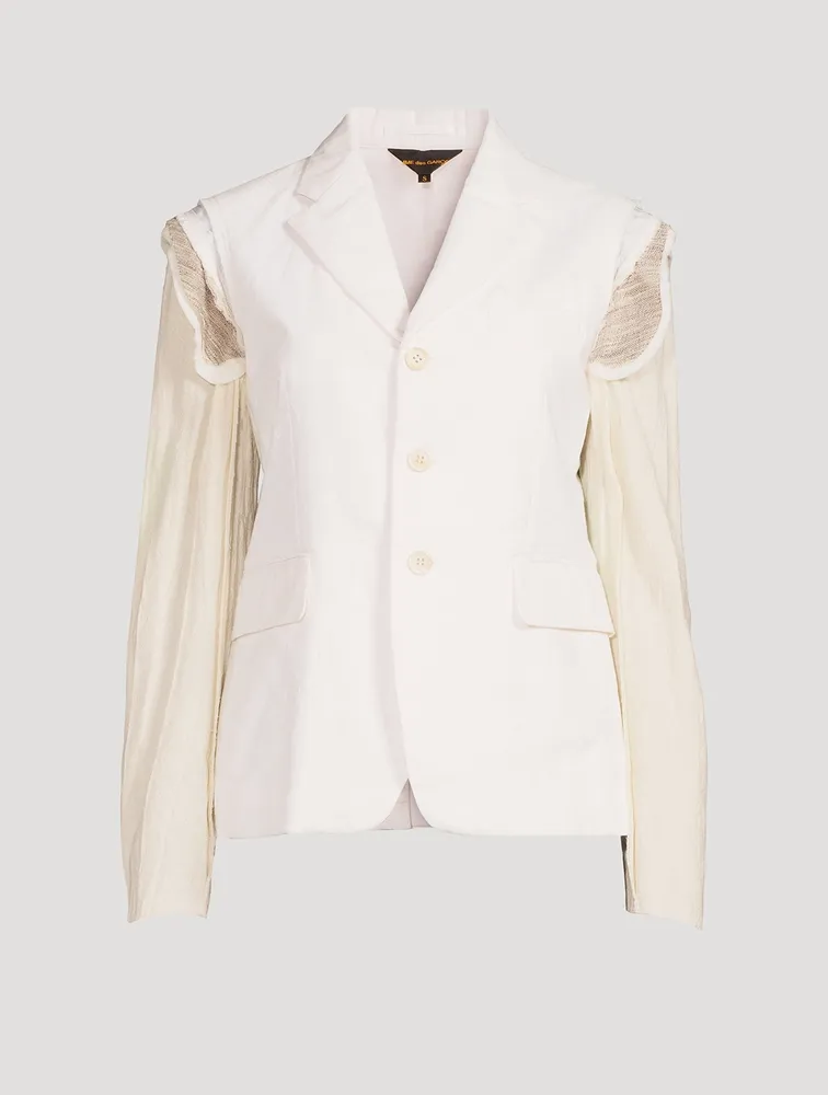 Exposed-Seam Blazer