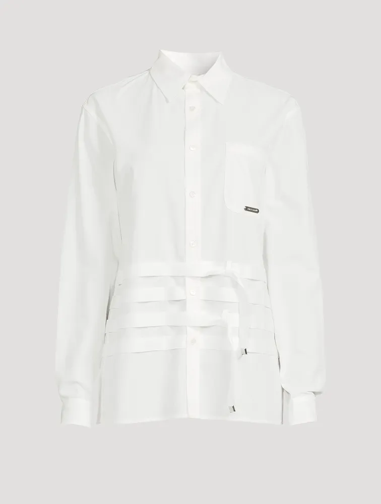 Cotton Shirt With Cross Straps