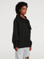 Hoodie With Quilted Straps