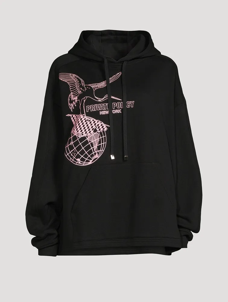 Crane Flag Cotton Hoodie