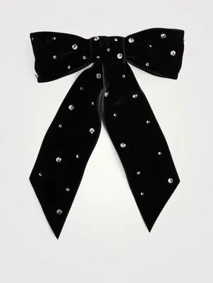 Cosette Bow Barrette With Crystals