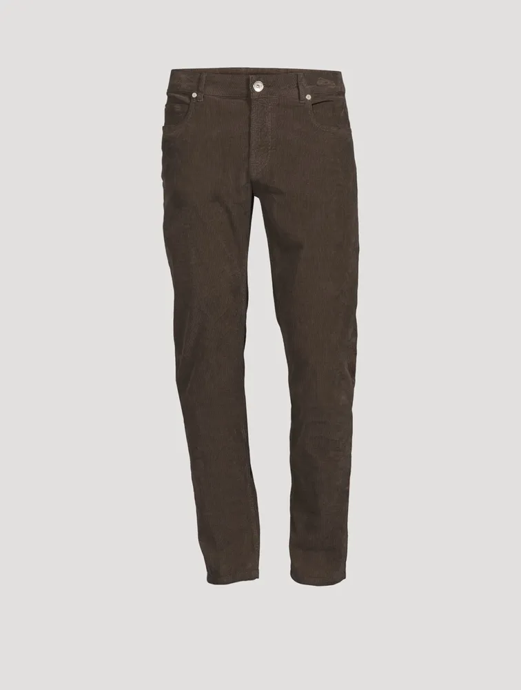 Slim-Fit Corduroy Pants