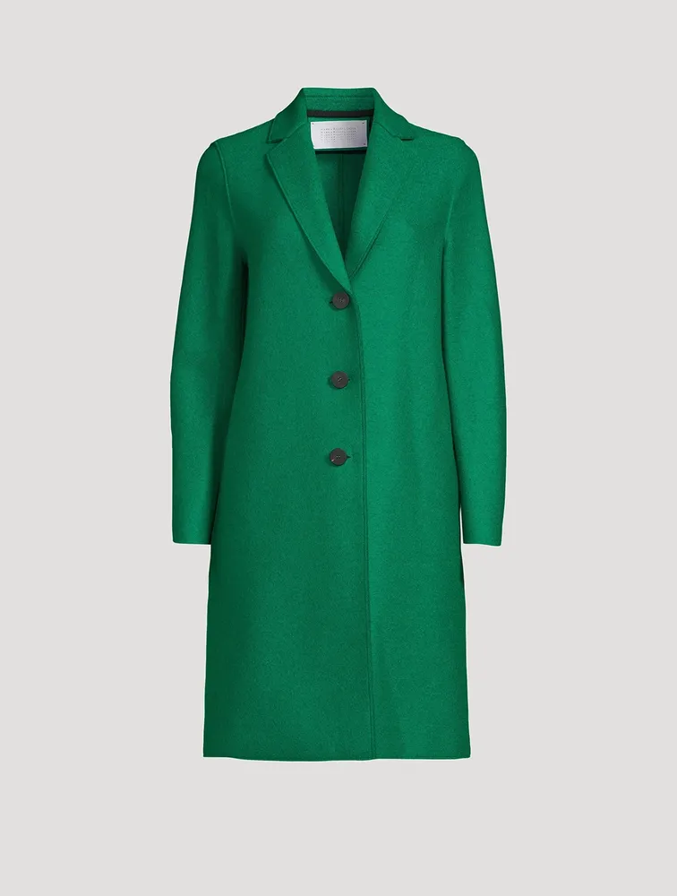 Pressed Wool Overcoat
