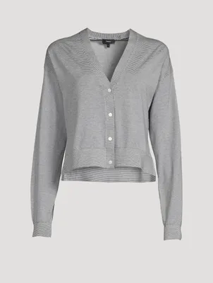 Cotton Cropped Cardigan