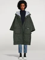 Quilted Recycled Ripstop Cape