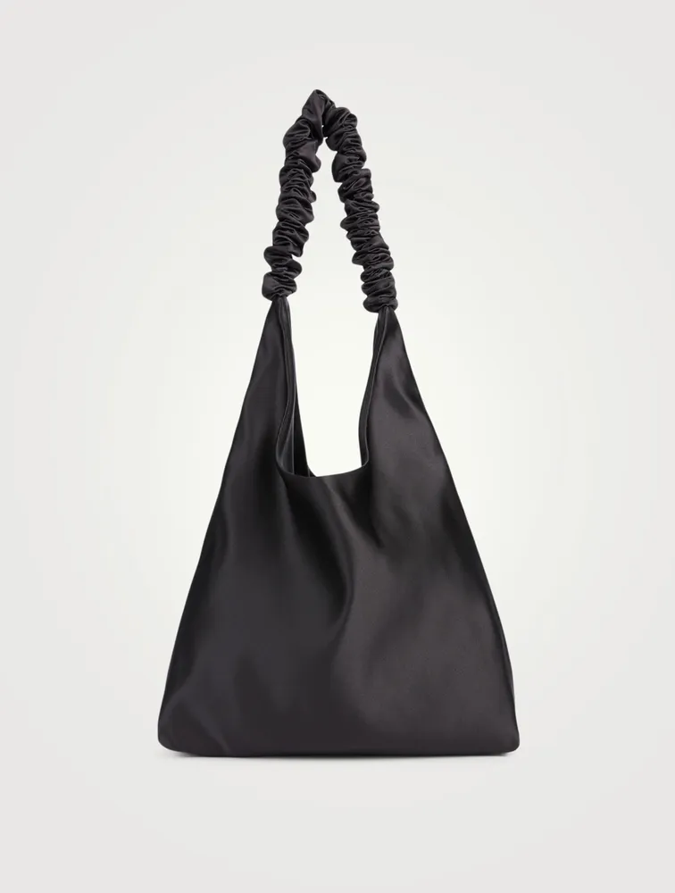 Y2K Satin Ruffle Tote Bag