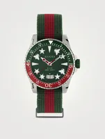 Dive Stainless Steel Web Strap Watch