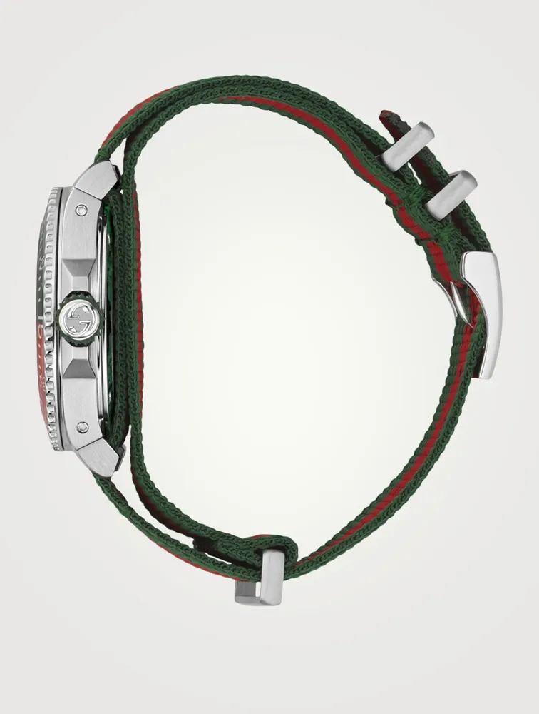 Dive Stainless Steel Web Strap Watch