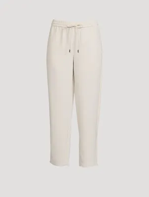 Crepe Drawstring Pants