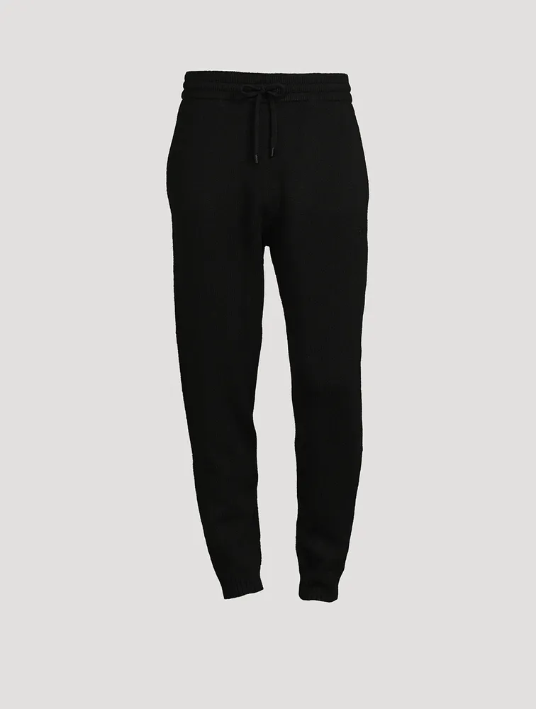 Wool Knit Jogger Pants