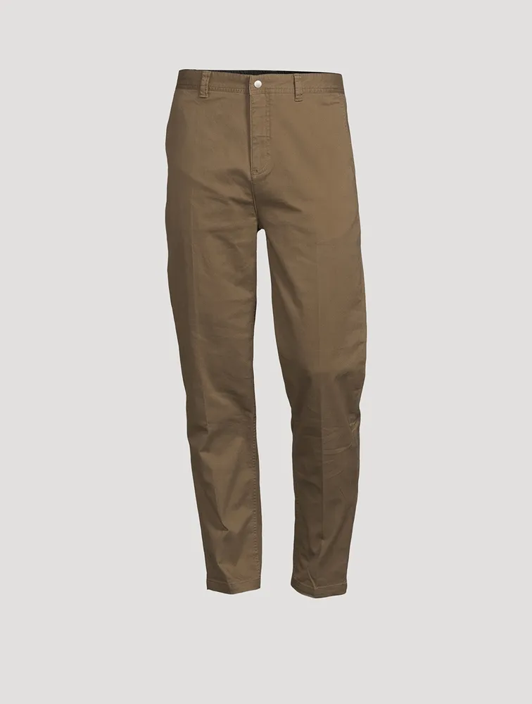 Elastic Cotton Chino Pants