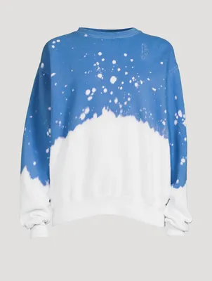Acid Wash Vinca Crewneck Sweatshirt