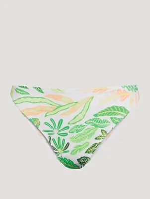 The Tati Bikini Bottom Palm Leaf Print