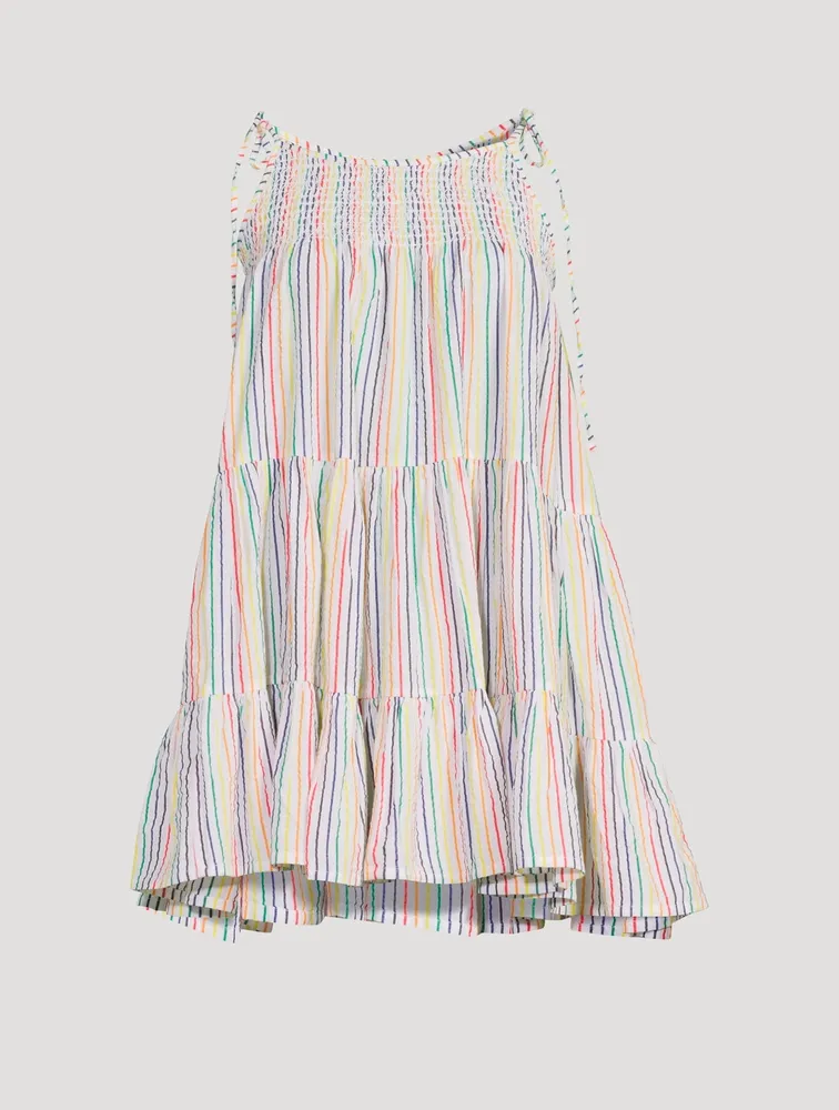The Parker Cotton Mini Dress Striped Print