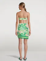The Pareo Beach Coverup In Palm Leaf Print