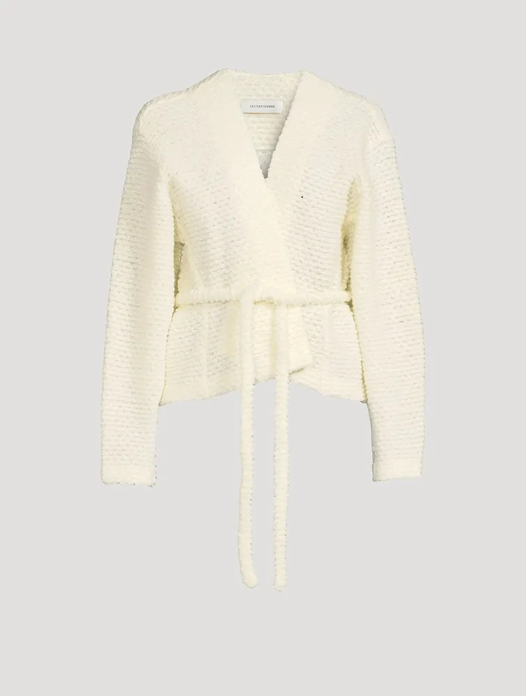 Wool Bouclé Dolman Cardigan