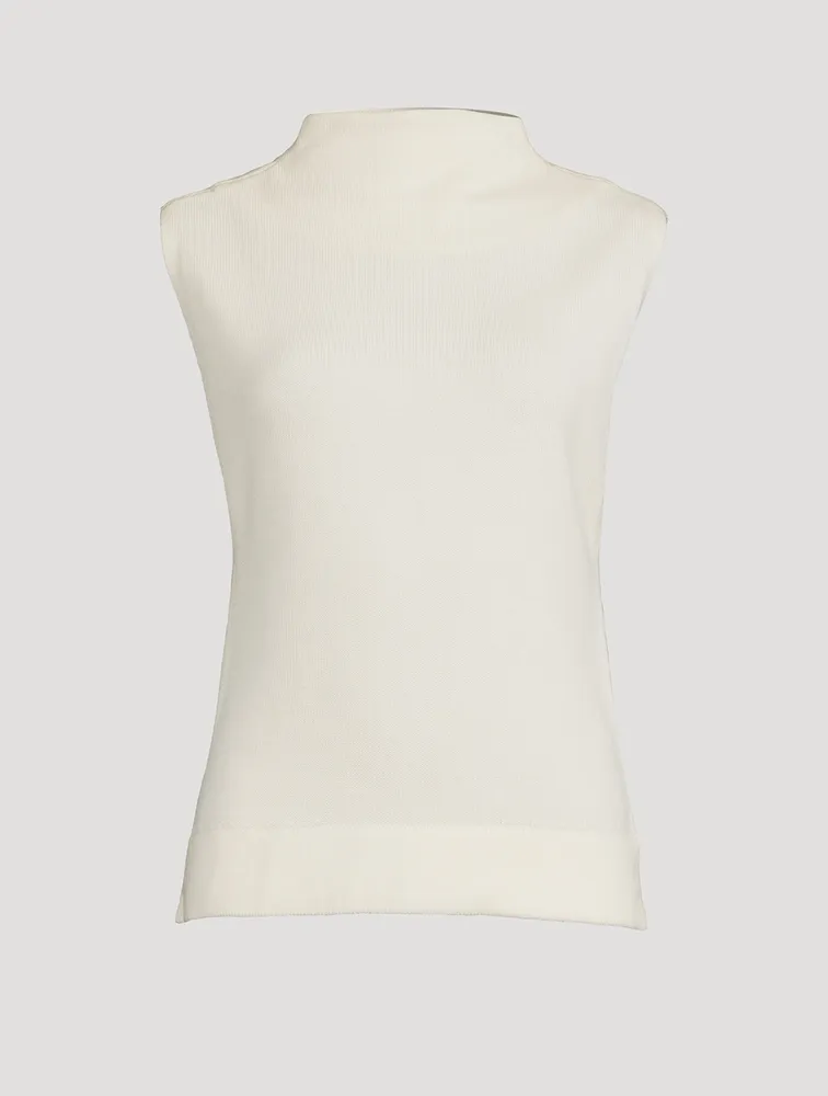 Wool Mockneck Vest