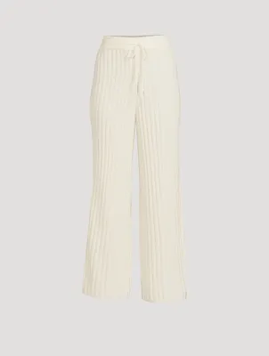 Wool Ribbed Pants