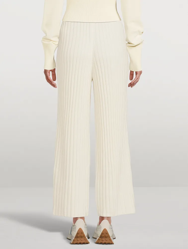 Wool Ribbed Pants